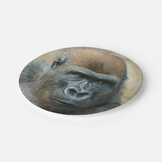 Gorilla Papieren Bordje (Gekanteld)