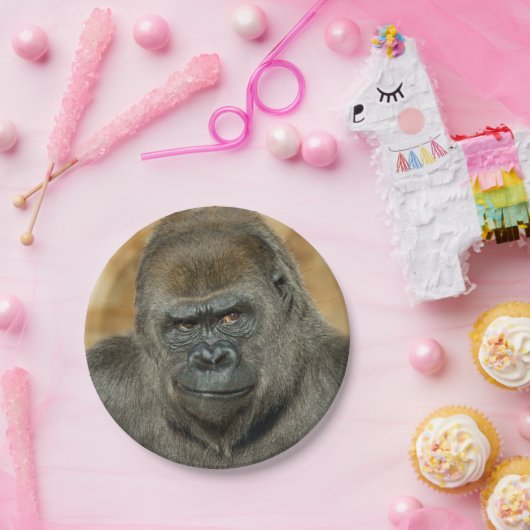 Gorilla Papieren Bordje (Feest)