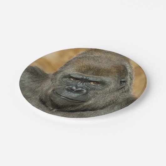 Gorilla Papieren Bordje (Gekanteld)