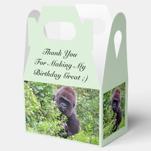 Gorilla Party Favor Box Bedankdoosjes (Geopend)