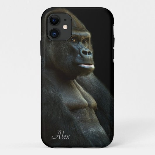 Gorilla Photo Monogram Case-Mate iPhone Case (Achterkant)