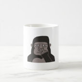 Gorilla picking neus met middelvinger doedel koffiemok (Center)