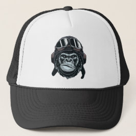 Gorilla Pilot Trucker Hat Pet