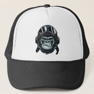 Gorilla Pilot Trucker Hat Trucker Pet
