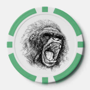 Gorilla Poker Chips