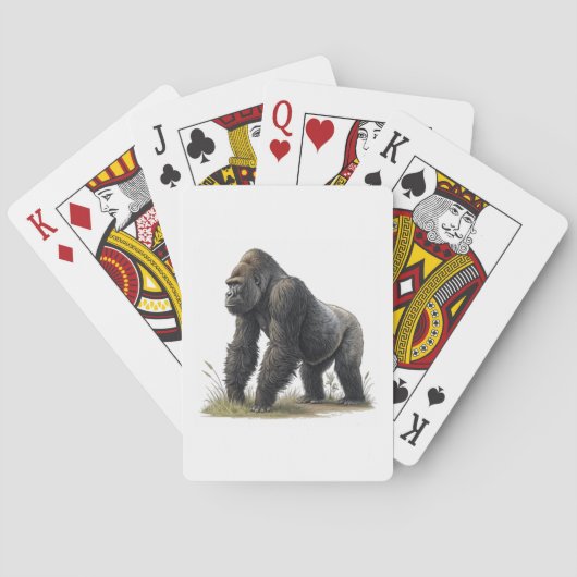 Gorilla Pokerkaarten (Achterkant)