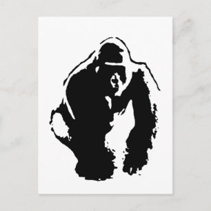 Gorilla Pop Art Briefkaart