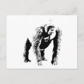 Gorilla Pop Art Briefkaart (Voorkant)