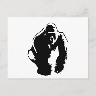 Gorilla Pop Art Briefkaart