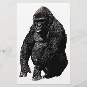 Gorilla Pop Art Briefpapier