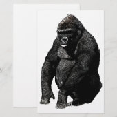 Gorilla Pop Art Briefpapier (Voorkant / Achterkant)