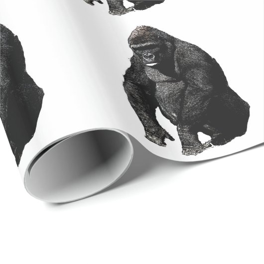 Gorilla Pop Art Cadeaupapier (Rol Hoek)