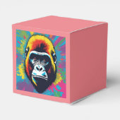 Gorilla Pop Art Cartoon Tekening Bedankdoosjes (Achterkant)