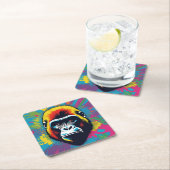 Gorilla Pop Art Cartoon Tekening Kartonnen Onderzetters (Insitu)