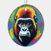Gorilla Pop Art Cartoon Tekening Keramisch Ornament (Links)