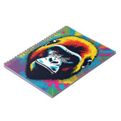 Gorilla Pop Art Cartoon Tekening Notitieboek (Linkerzijde)