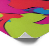 Gorilla Pop Art Cartoon Tekening Poster (Hoek)