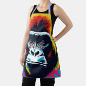 Gorilla Pop Art Cartoon Tekening Schort (Insitu)