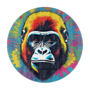 Gorilla Pop Art Cartoon Tekening Snijplank