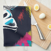 Gorilla Pop Art Cartoon Tekening Theedoek (Quarter Fold)