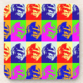 Gorilla Pop Art Drankjes Onderzetter (Voorkant)