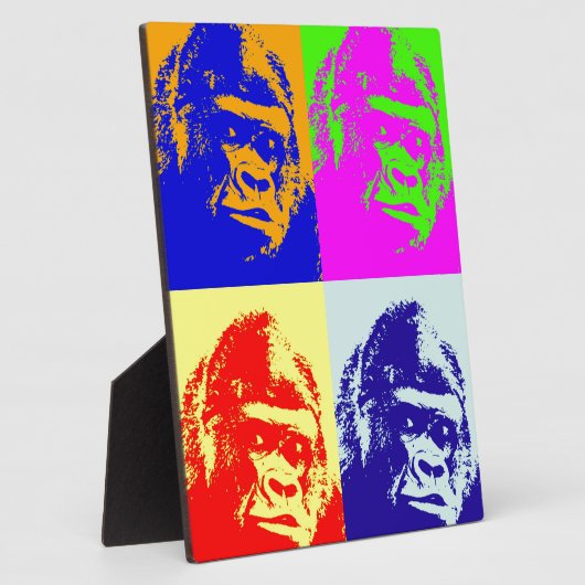 Gorilla Pop Art Fotoplaat (Zijkant)