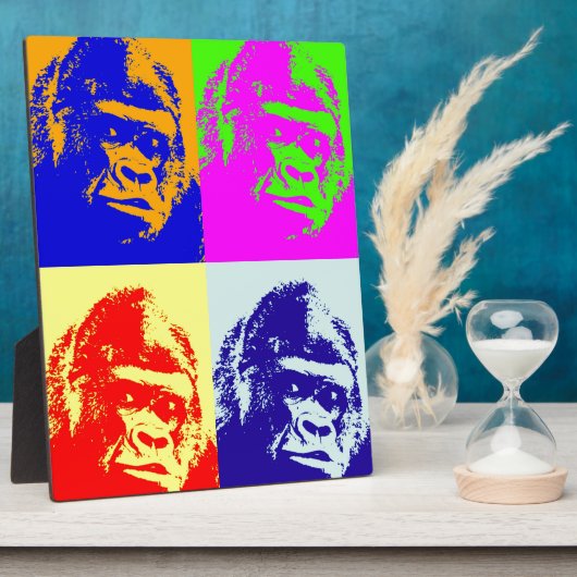 Gorilla Pop Art Fotoplaat (Zijkant)