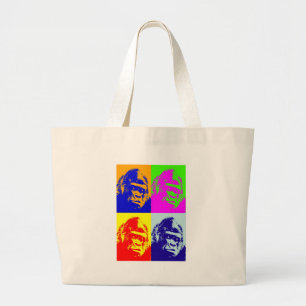 Gorilla Pop Art Grote Tote Bag