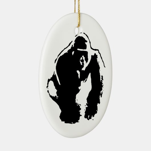 Gorilla Pop Art Keramisch Ornament (Rechts)