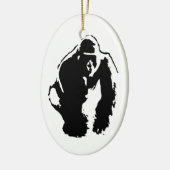 Gorilla Pop Art Keramisch Ornament (Links)