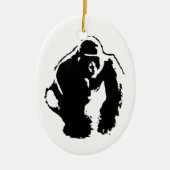 Gorilla Pop Art Keramisch Ornament (Voorkant)