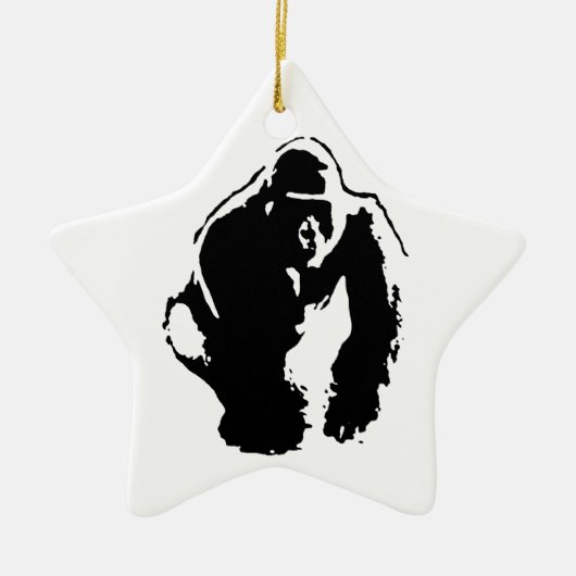 Gorilla Pop Art Keramisch Ornament (Voorkant)
