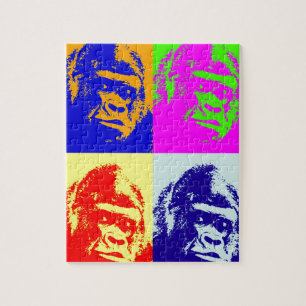 Gorilla Pop Art Legpuzzel