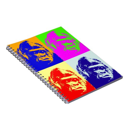 Gorilla Pop Art Notitieboek (Rechterzijde)