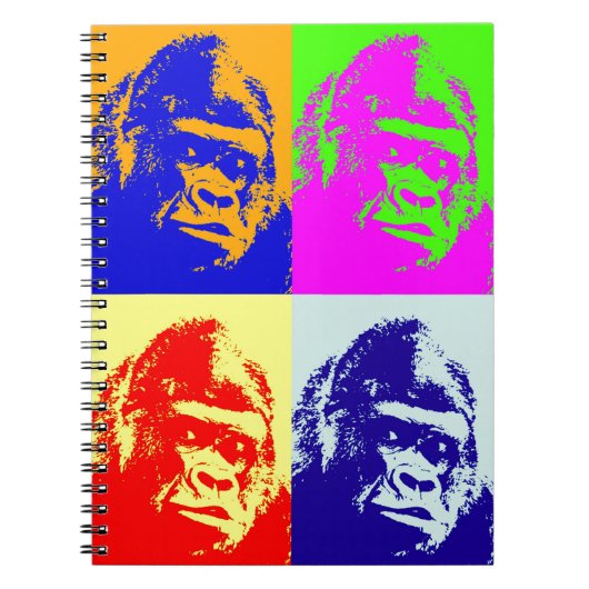 Gorilla Pop Art Notitieboek (Voorkant)