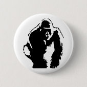 Gorilla Pop Art Ronde Button 5,7 Cm (Voorkant)
