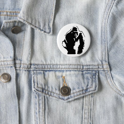 Gorilla Pop Art Ronde Button 5,7 Cm (In situ)