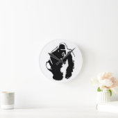 Gorilla Pop Art Ronde Klok (Huis)