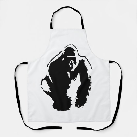 Gorilla Pop Art Schort (Voorkant)