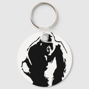 Gorilla Pop Art Sleutelhanger