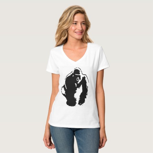 Gorilla Pop Art T-shirt (Voorkant volledig)