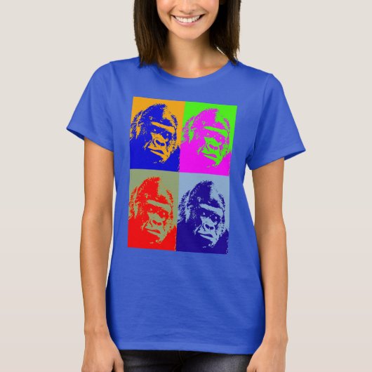 Gorilla Pop Art T-shirt (Voorkant)
