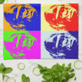 Gorilla Pop Art Theedoek (Gevouwen)