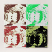 Gorilla Pop Art - Wilde Dieren Kunstwerken Legpuzzel (Horizontaal)