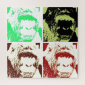 Gorilla Pop Art - Wilde Dieren Kunstwerken Legpuzzel (Verticaal)