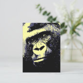 Gorilla Portrait Briefkaart (Staand voorkant)