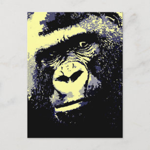 Gorilla Portrait Briefkaart