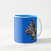 Gorilla Portrait Mok BLAUW (Voorkant rechts)