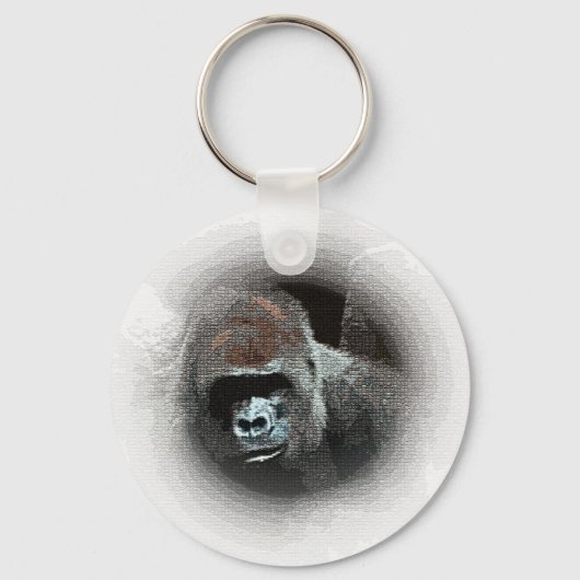 Gorilla Portrait Sleutelhanger (Voorkant)
