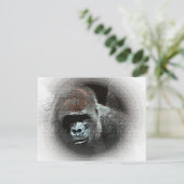 Gorilla Portretuitnodigingen - Grappige Mededeling Kaart (Staand voorkant)